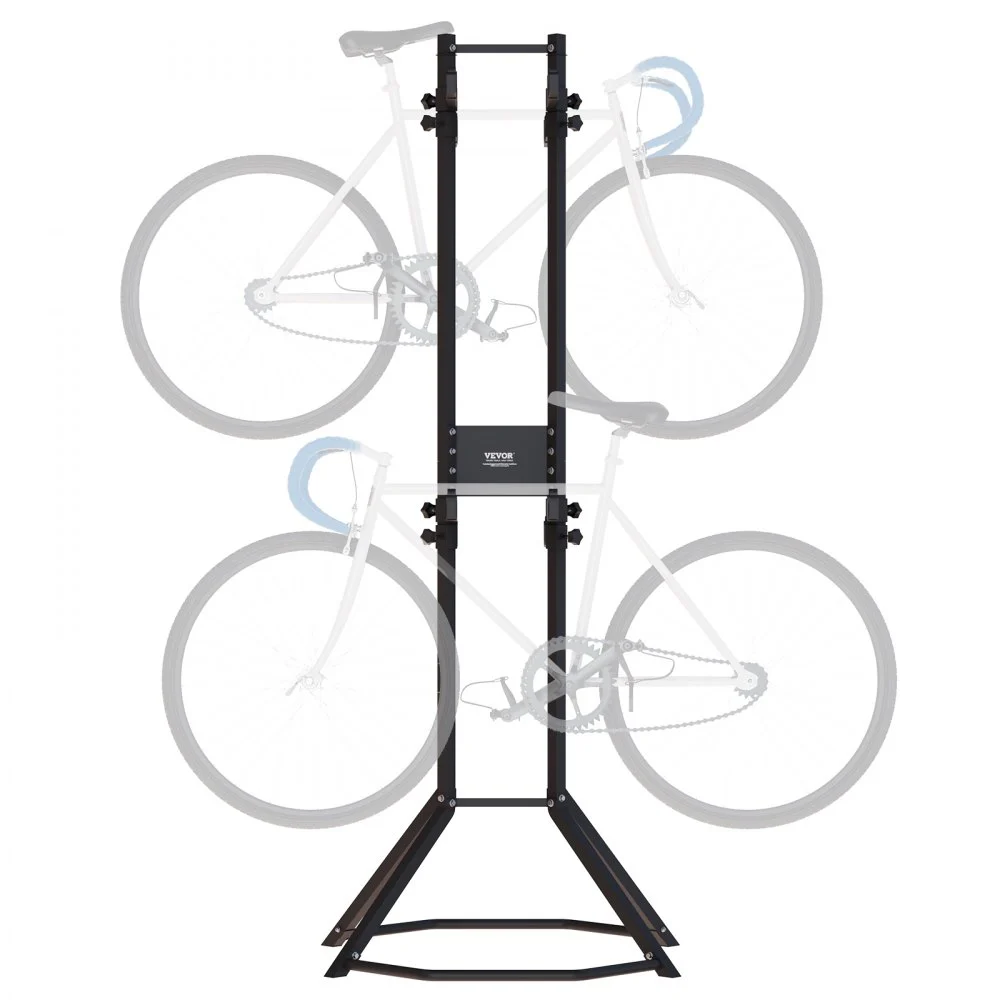 Clearance
VEVOR 4 Bike Storage Rack, Free Standing Gravity Wall Vertical Bike Rack, Fully Adjustable Bike Rack Garage, Sturdy Steel & Easy Assemble, for Garage, Living Room, Shed, Holds Up to 260 lbs Black