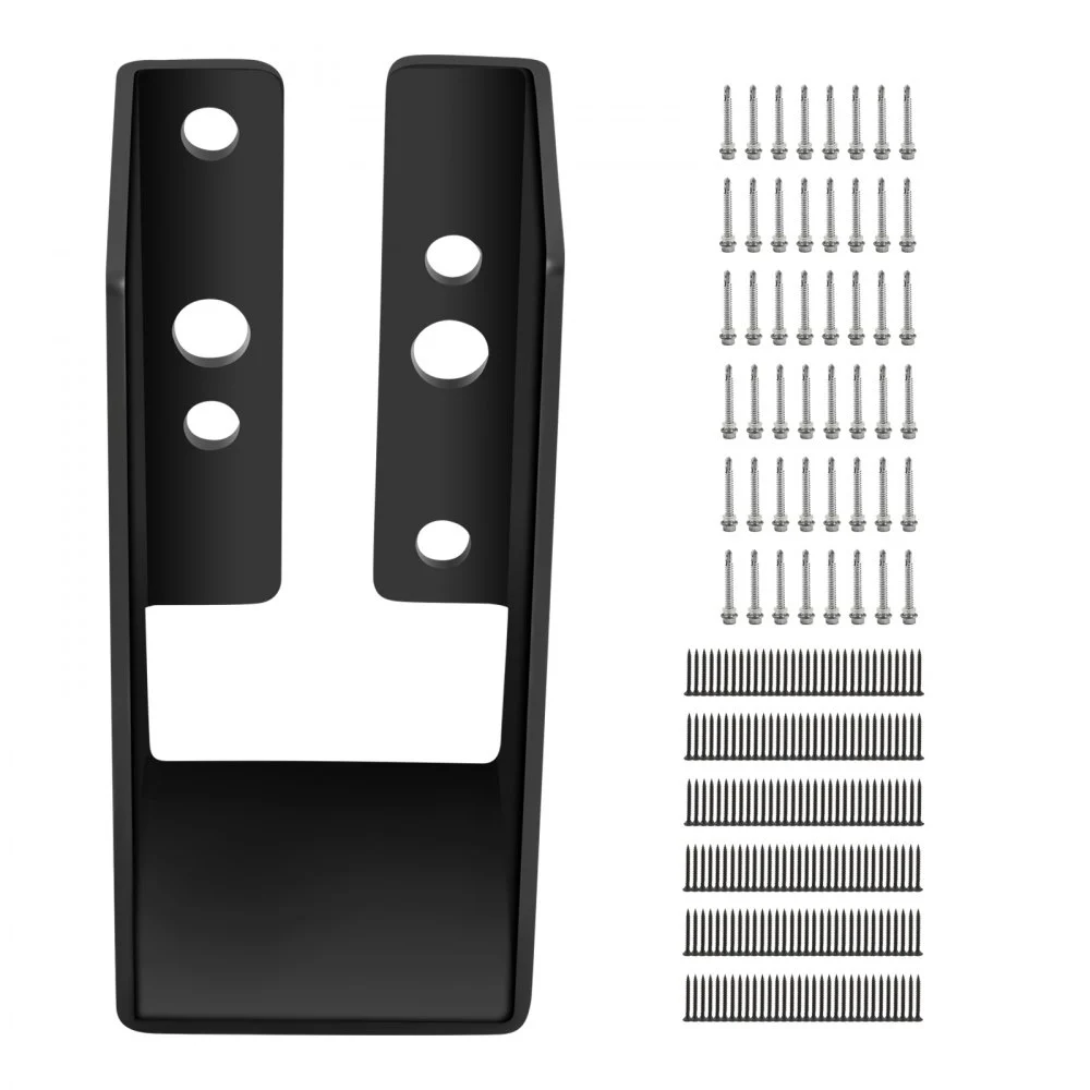 VEVOR Concealed Joist Hanger, 2"x4" Outdoor Accent Concealed-Flange, Pack of 24 Concealed Joist Bracket, Q235 Steel Plate Powder-Coated Concealed Face Mount Joist Hanger Inner 40x91 mm for Beam Swing