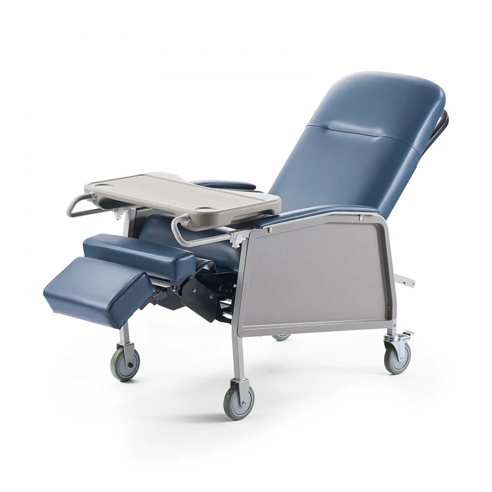 Summer Sale
VEVOR Geri Chair Recliner, 3-Position Reclining Geri Chair, Movable Medical Recliner Chairs with 4 Wheels, Soft Padded Seat & Detachable Tray, Ideal for Hospital, Nursing Home, and Geriatric Home Care