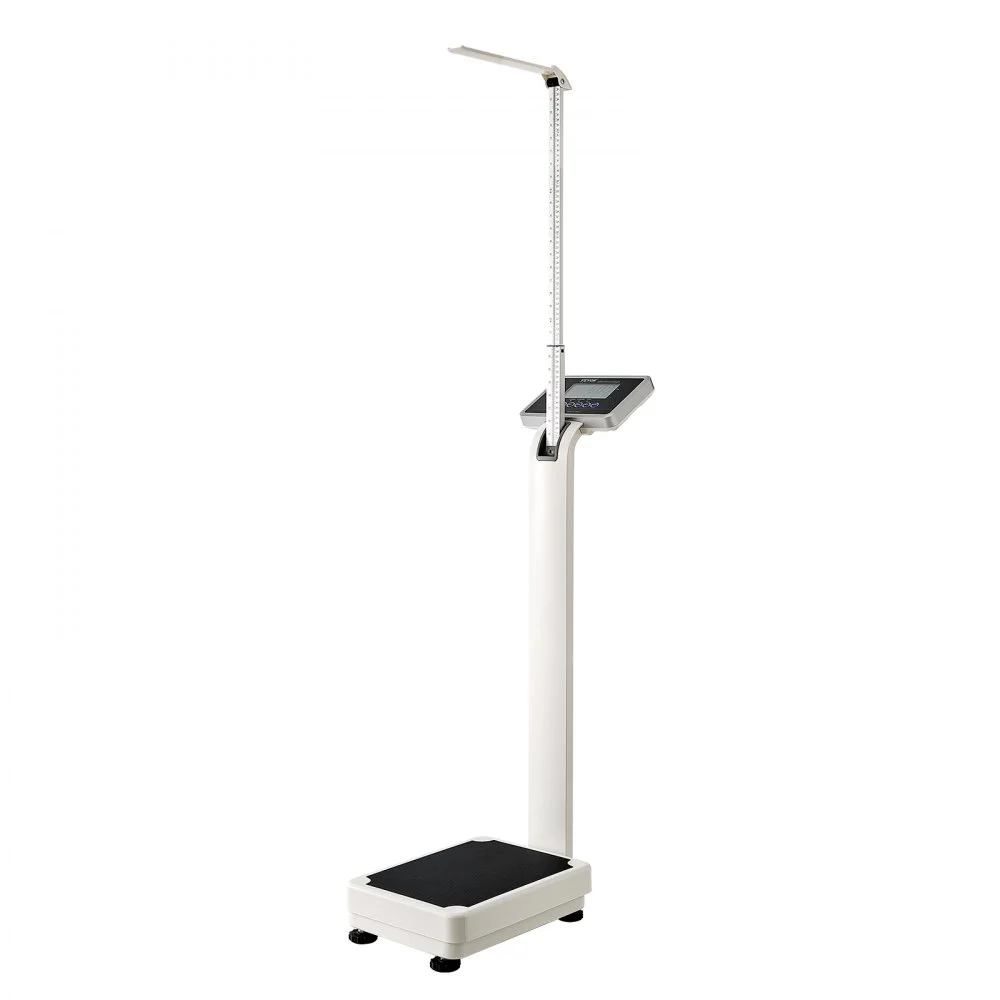 VEVOR Medical Digital Scale, Professional Physician Scale for Weight Height, Multi-Function Medical Physician Scale with Built-in Height Rod, 2 Unit (kg/lb), BMI for Home Hospital Gym, 660LBS Capacity