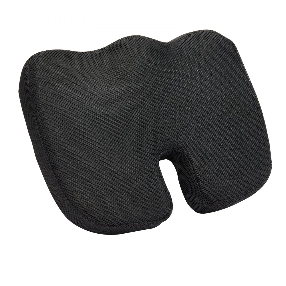 VEVOR Seat Cushion, Memory Foam Seat Chair Cushion for Pressure Relief, Soft & Breathable Wheelchair Seat Pad with Removable Cover for Travel, Office, Car, Airplane - Lightweight and Portable