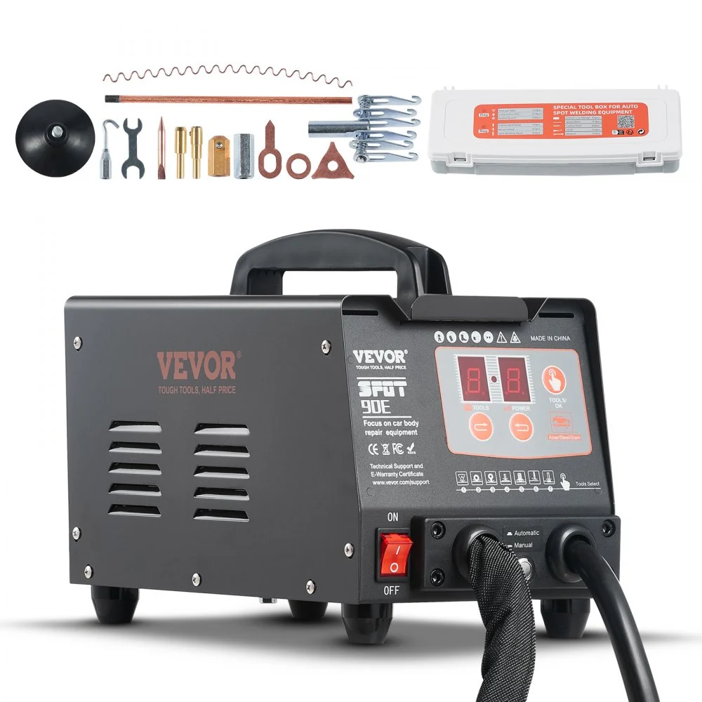Summer Sale

        
               VEVOR Stud Welder Dent Repair Kit, 220V 3KW Spot Welder Dent Puller with Auto/Manual Welding & 7 Versatile Modes, Auto Body Spot Welding Dent Puller Machine for Car, Truck Dent Repair