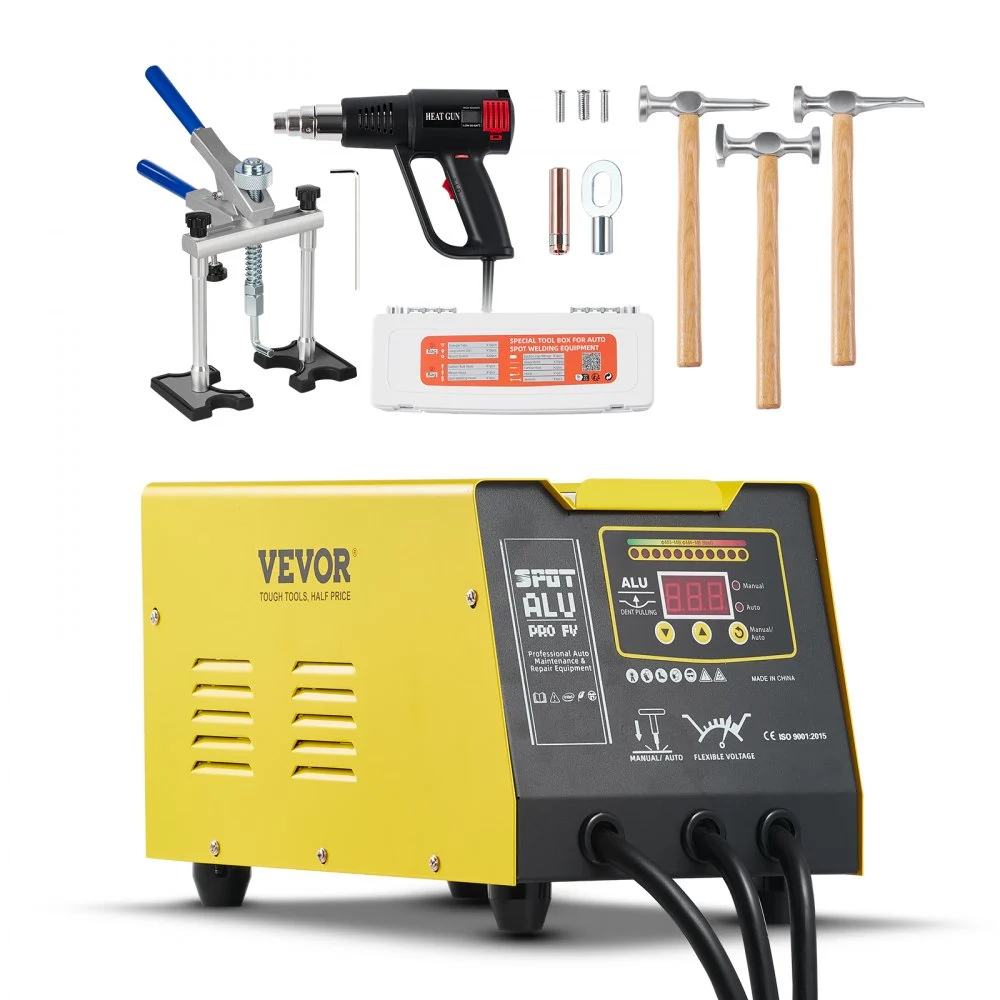 Summer Sale

        
               VEVOR Spot Welder Dent Puller, 300W Stud Welder Dent Repair Kit with Heat Gun, Auto/Manual Welding Mode, 110V Auto Body Spot Welding Dent Repair Machine for Aluminum Car Body Panels Repair