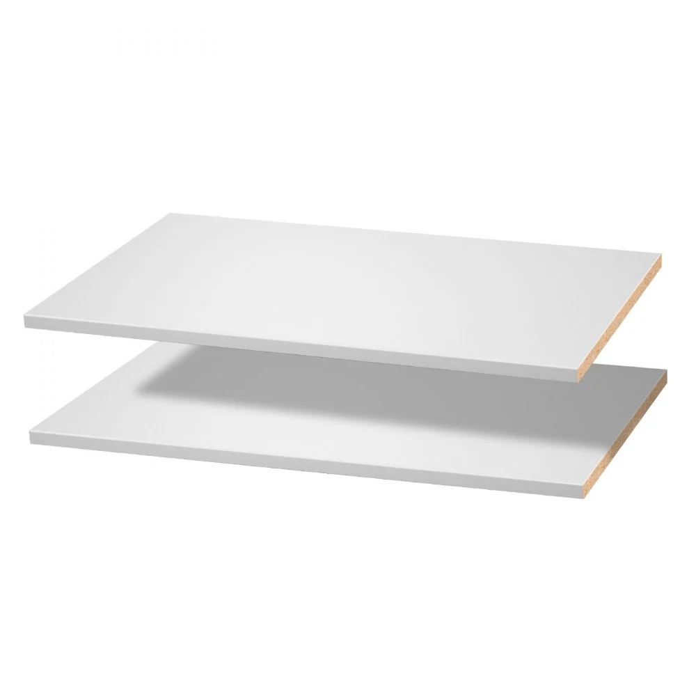 VEVOR Melamine Shelves, 2 Piece, Wooden Cabinet Shelves Cut to Size for Closet System, Replacement Cabinet Shelf, Versatile Use Wardrobe Board for Closets, Cabinets, or any custom Shelving Needs