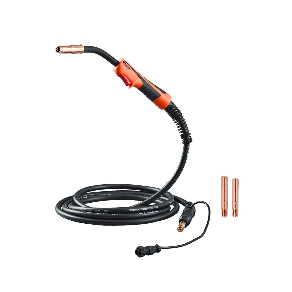 VEVOR 250Amp Mig Welding Gun with 15FT Cable, Compatible with LincoIn Power MlG 200, 215, 216, 255 and Wire-Matic 255 Welders, Suitable for 0.035" and 0.045" Welding Wires