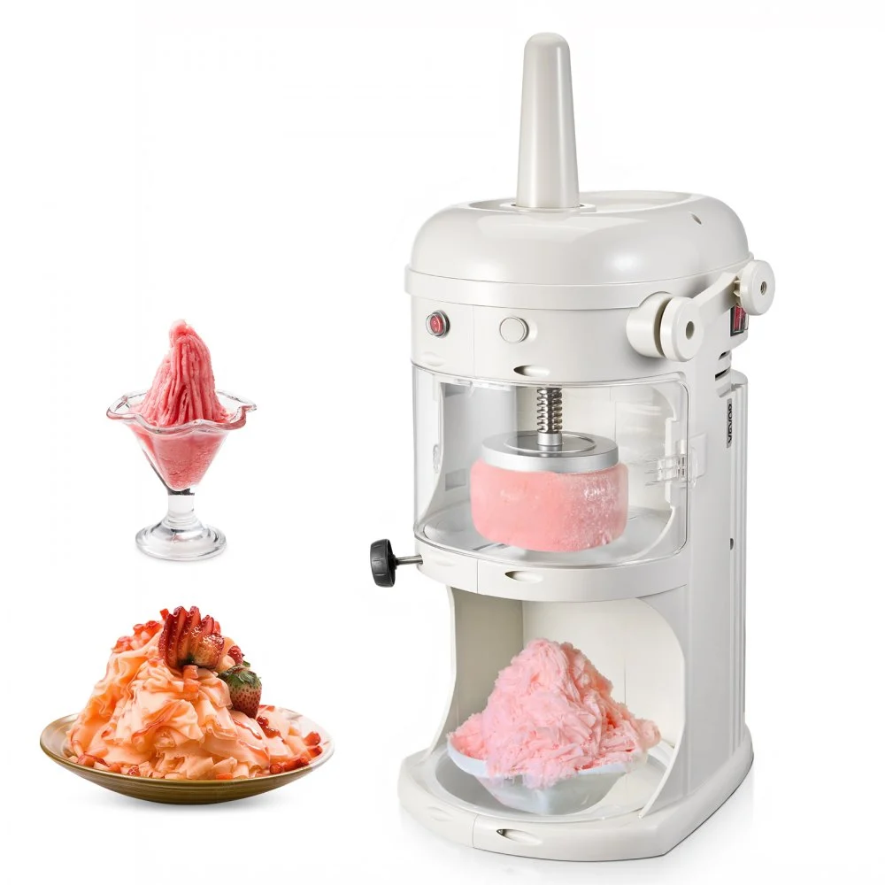 Summer Sale

        
               VEVOR Commercial Ice Shaver Crusher, 220lbs/hr Electric Fluffy Ice & Snow Cone Machine, 250W 1500RPM Tabletop Fluffy Shaved-Ice Machine for Parties Events Snack Bar, Home and Commercial Use (White)