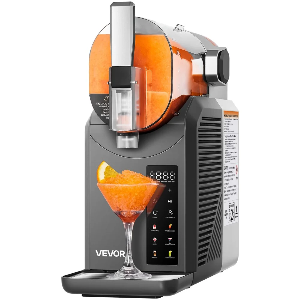 VEVOR Slushie Machine, 2L/68oz No Ice Needed Slushy Machine for Home, Frozen Drink Maker with 6 Preset Programs, Margarita Machine with Self-Cleaning, Frozen Margaritas, Frappés, Milkshake, and More
