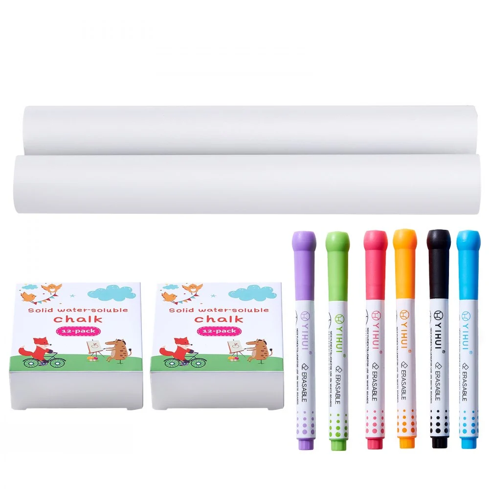 VEVOR Easel Accessory Set, 32 PCS Kid's Art Easel Painting Kit Including Chalks, Dry-Erase Markers & Paper Rolls, Supplies Set for Standing Art Easel, Painting Accessories for Toddlers Boys and Girls