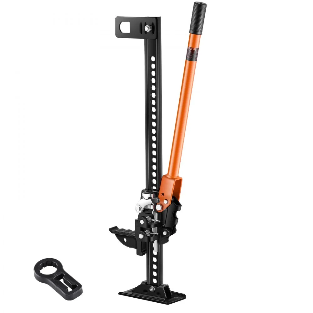 VEVOR Farm Jack, 33" Utility High Lift Farm Jack, 3.18 Ton (7,000 lbs) Capacity Ratcheting Off Road Utility Jacks, Heavy-Duty Lift Jacks with 5.12"-28" Lifting Range for Tractor, Truck, SUV