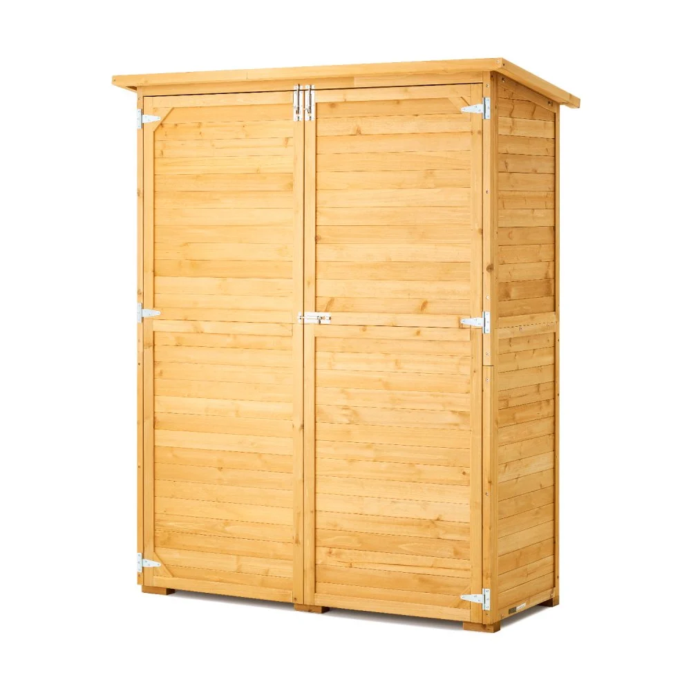 Summer Sale
VEVOR Outdoor Storage Shed, Large Wooden Outside Storage Cabinet with Waterproof Roof and Metal Frame, Double Lockable Doors Garden Tool Shed Storage House Cabinet with Shelves & Floor, 55"x67.5"