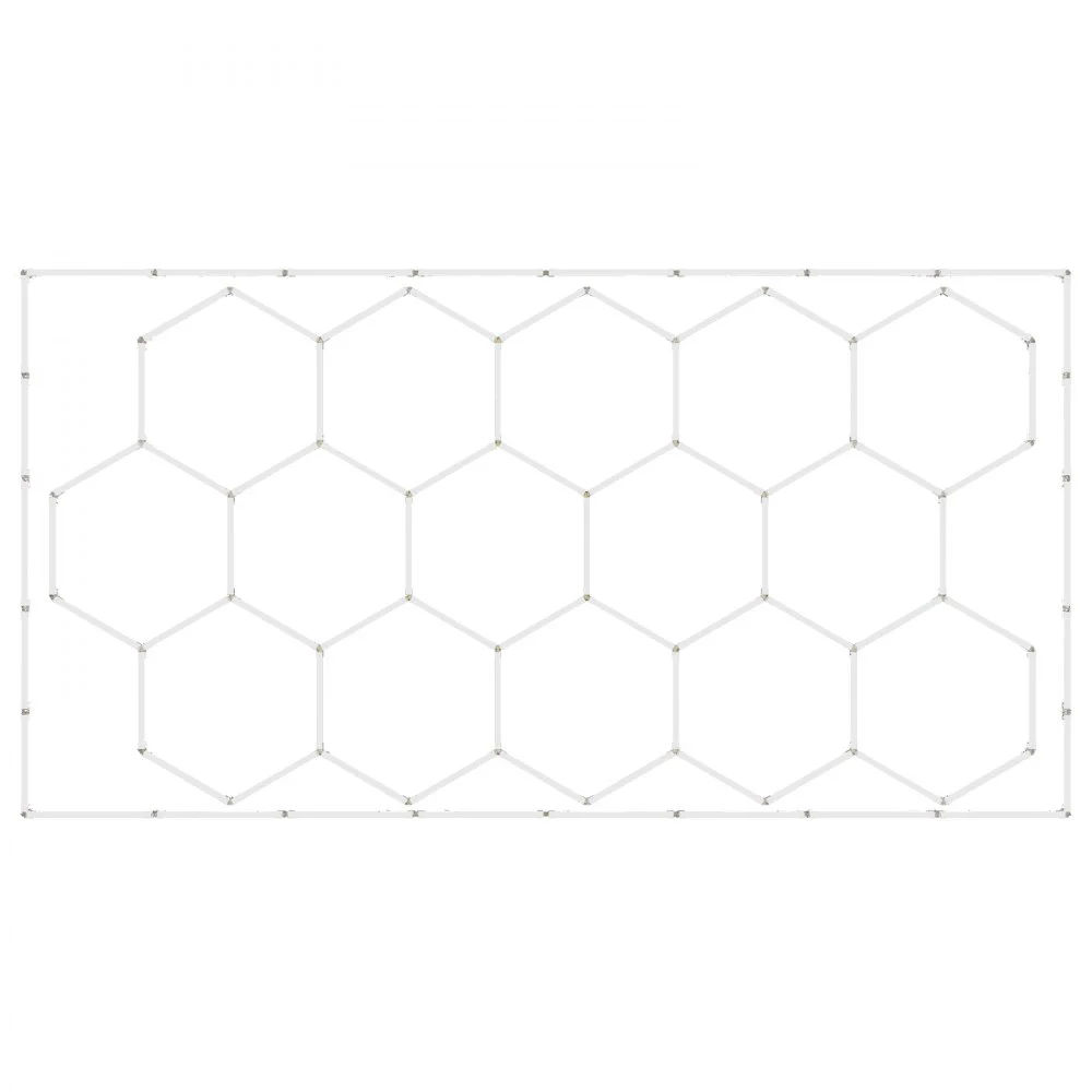 Summer Sale
VEVOR Hexagon Garage Lights, 66300LM, 6500K 15 Grid Systems Honeycomb Hexagonal Garage LED Lights, DIY Cool White Car Detailing Garage Ceiling Lighting Bright Shop Light for Gym Basement Workshop