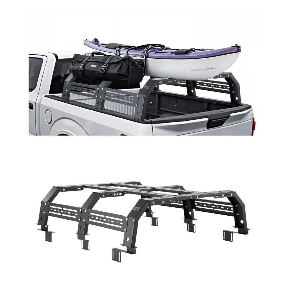 Summer Sale
VEVOR Overland Truck Bed Rack, 51.2-65.4 in Width, Adjustable Overland Bed Cargo Rack with Sidebar, 900 lbs Static Capacity, Compatible with Mid-Size Trucks Tacoma/Ranger/Gladiator JT/Colorado