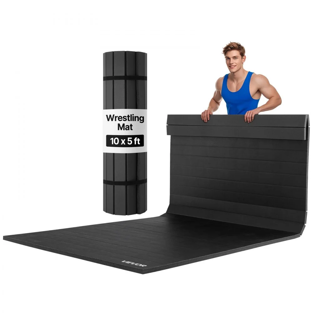 Summer Sale

        
               VEVOR 10x5 ft Wrestling Mat, Martial Arts Thick Mat for Home Gym Workouts Exercise, Waterproof PVC Roll-Up Training Mats for Gymnastics, Tatami, Jiu Jitsu BJJ MMA Judo, Boxing, Black