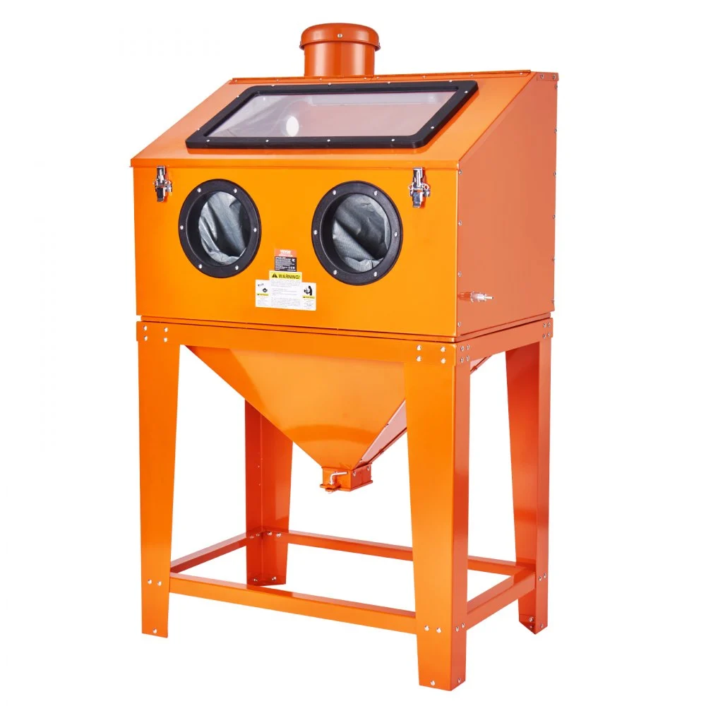 Summer Sale
VEVOR 90 Gallon Sandblasting Cabinet with 1.8 Gallon Dust Collection System, 40-120PSI Sand Blasting Cabinet with Stand, Heavy Duty Sand Blaster with Blasting Gun & 4 Nozzles for Paint, Rust Removal