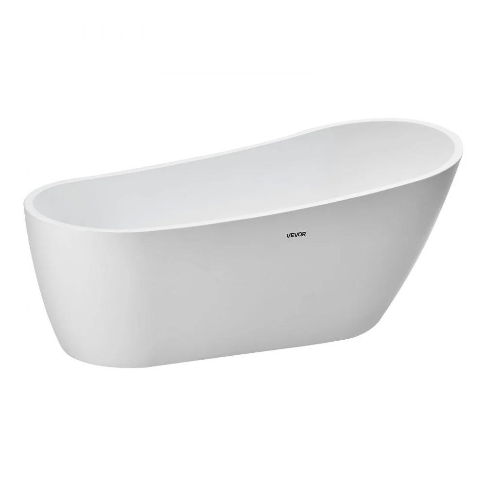 Summer Sale

        
               VEVOR Acrylic Freestanding Bathtub, 67 Inch Contemporary Soaking White Tub with Brushed Nickel Overflow and Drain, Elegant Oval Shape Stand Alone Soaker Bathtub for Modern Bathroom or Remodel Project