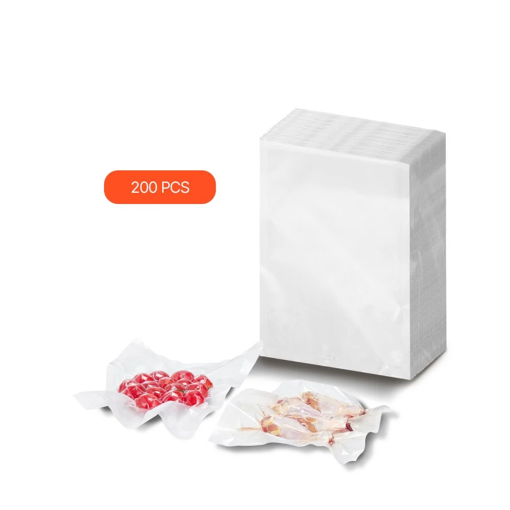 VEVOR Vacuum Sealer Bags, 200 PCS 8 x 12 Inch Durable Seal Bags, Non-BPA Food Grade Seal A Meal Freezer Bags, Vac Sealing Bag for Food Saver, Ideal Food Storage Vacuum Bags for Meal Prep or Sous Vide