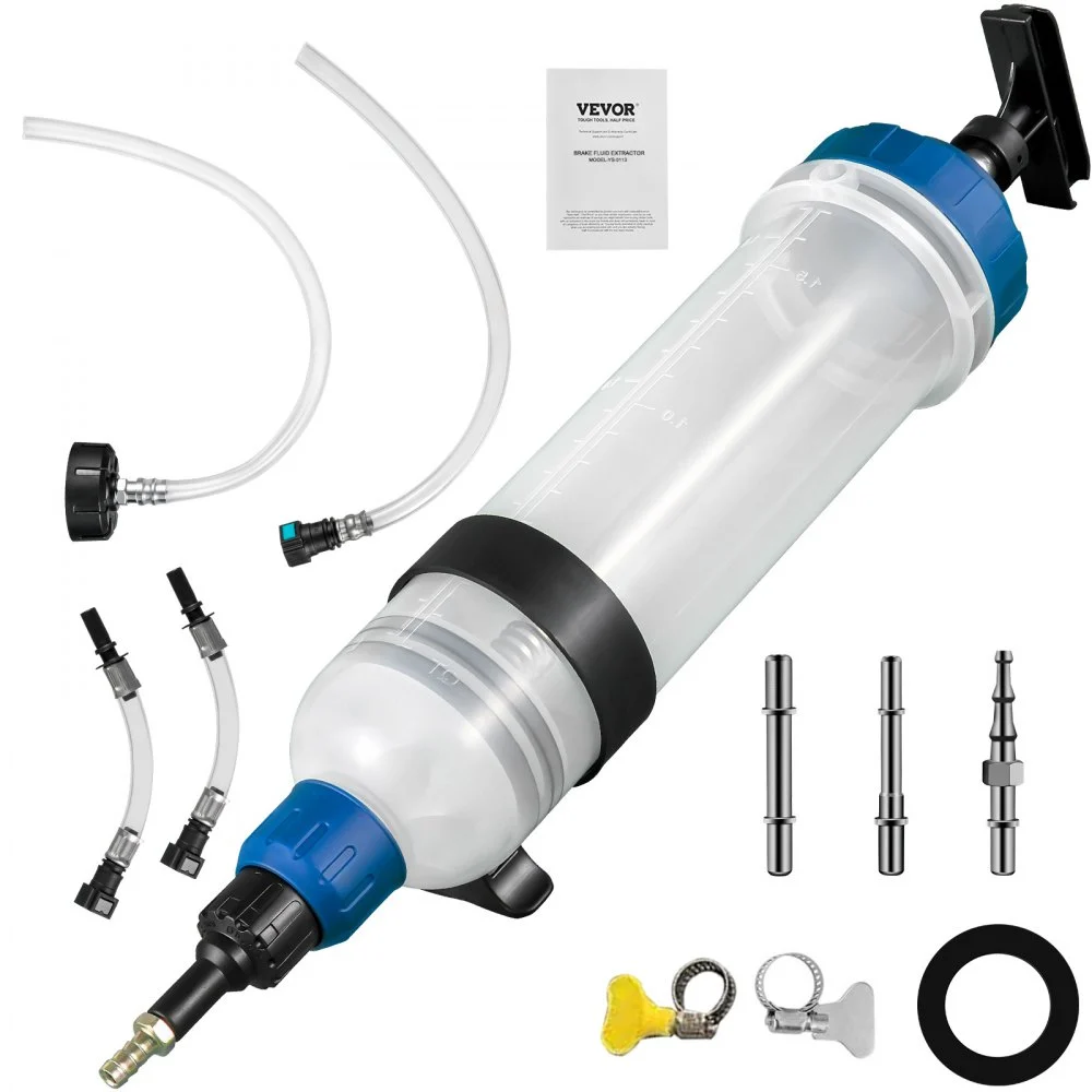 VEVOR Transmission Fluid Pump Manual ATF Refill System Dispenser, Oil and Liquid Extractors 1.5 Liter Large Capacity, Automatic Transmission Fluid Pump Tool Set with ATF Filler Adapters
