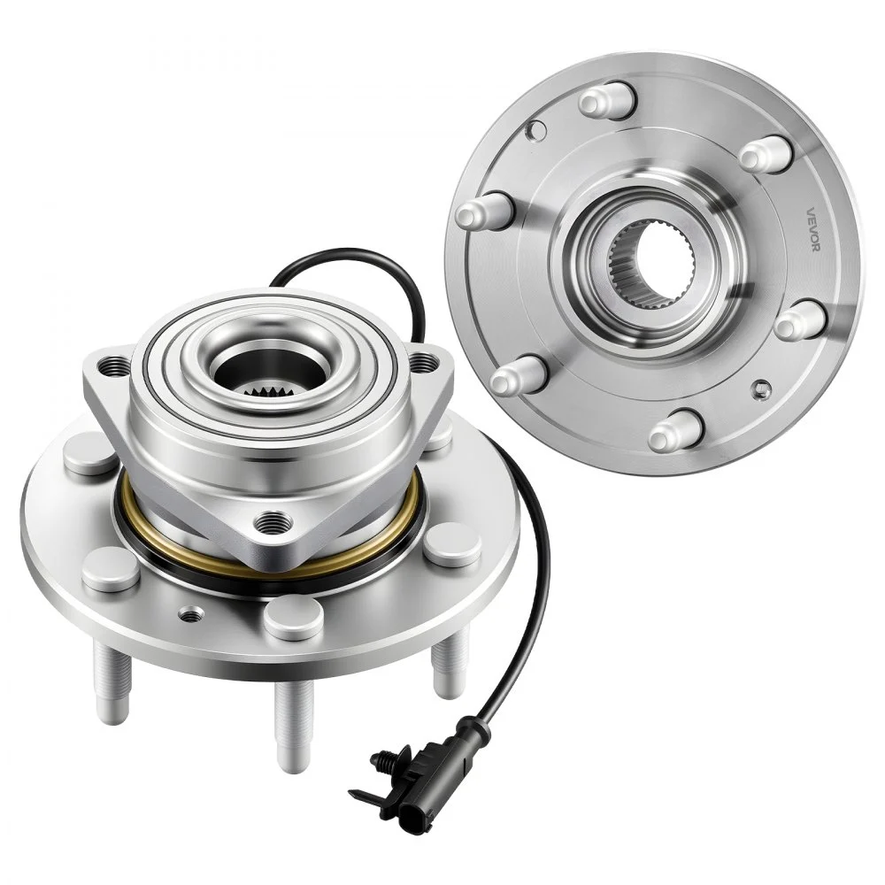 VEVOR 2PCS Front Wheel Bearing & Hub Assembly Fit for 2007-2013 Chevy Avalanche GMC Sierra 1500 Cadillac Escalade EXT 2007-2014 Tahoe OEM 515096, 6 Lugs with ABS Sensor, Wheel Bearing Hub Assembly Set