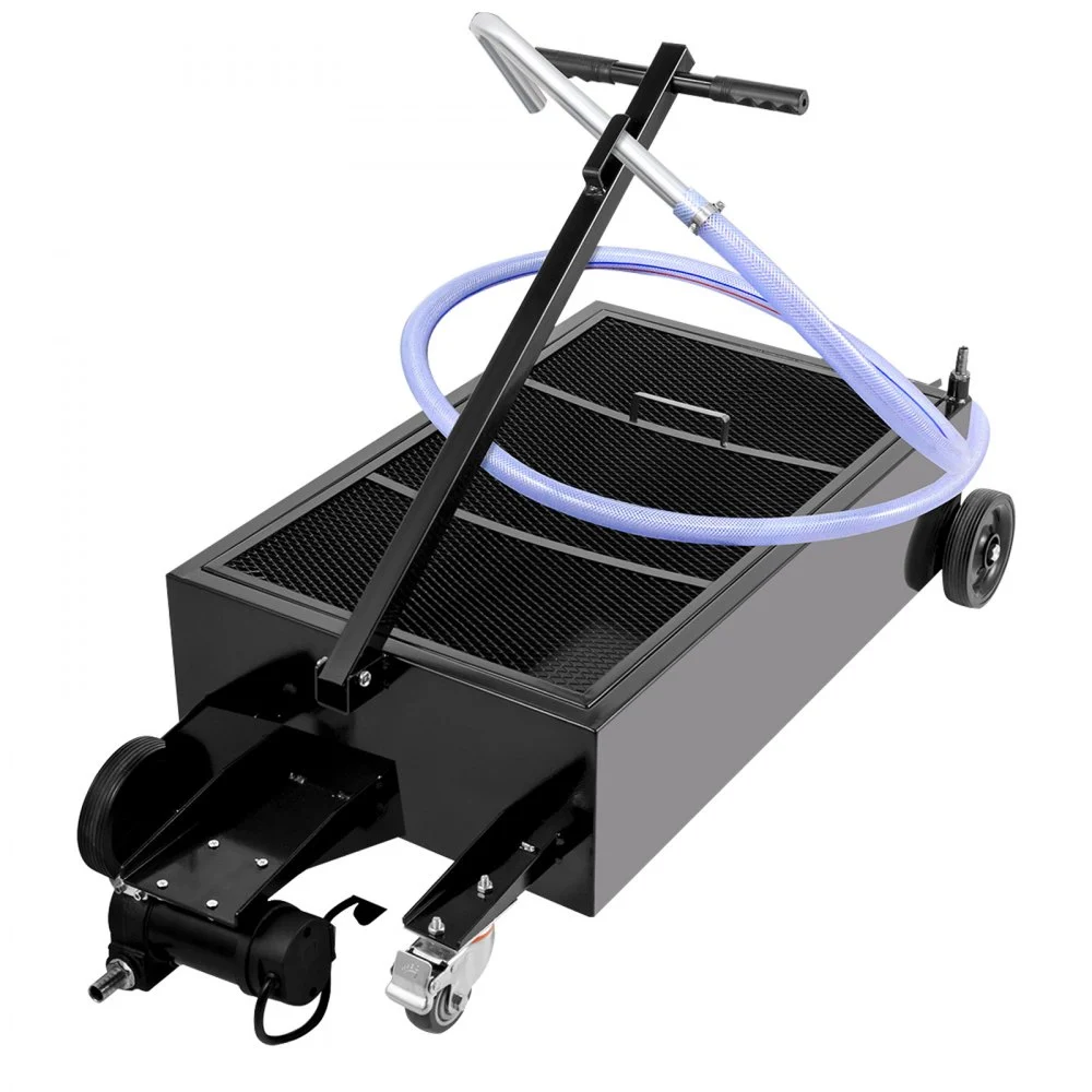 Summer Sale
VEVOR Oil Drain Pan 25 Gallon Oil Drain Tank, 95L Low Profile Oil Drain Pan, Large Capacity Oil Change Pan, Foldable Hand, with Electric Pump, Hose, Swivel Casters for Car, SUV, Trucks Oil Draining