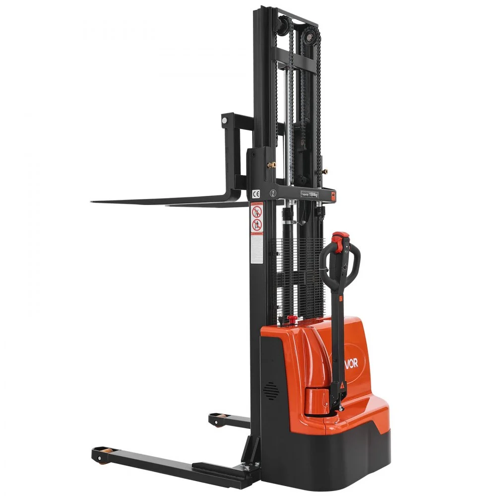 Summer Sale

        
               VEVOR Full Electric Pallet Stacker, 3300 lbs Capacity, Pallet Lift Stacker Forklift with Straddle Legs & Forks, 96.06 Inches Lifting Height & 8.66-31.1 Inches Adjustable Fork Width, Orange & Black