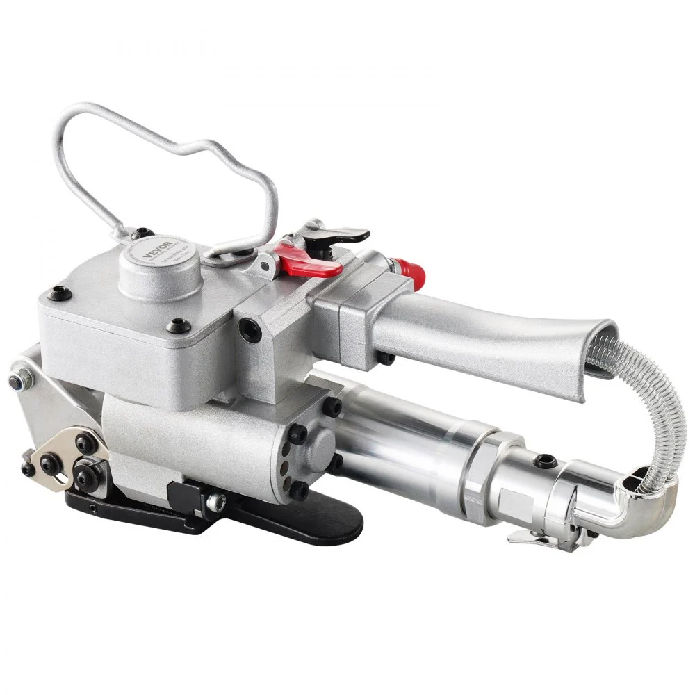 VEVOR Pneumatic Strapping Tool, for 1/2"-3/4" PP & PET Plastic Belt, Packaging Strapping Machine, Handheld Baler Automatic Packaging Machine with 3500N Max Tension, Portable Banding Strapping Kit