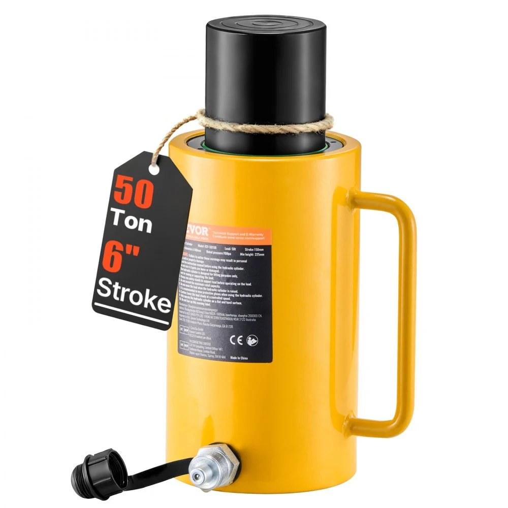 Summer Sale
50T 6" Stroke Single Acting Hydraulic Cylinder Jack Ram