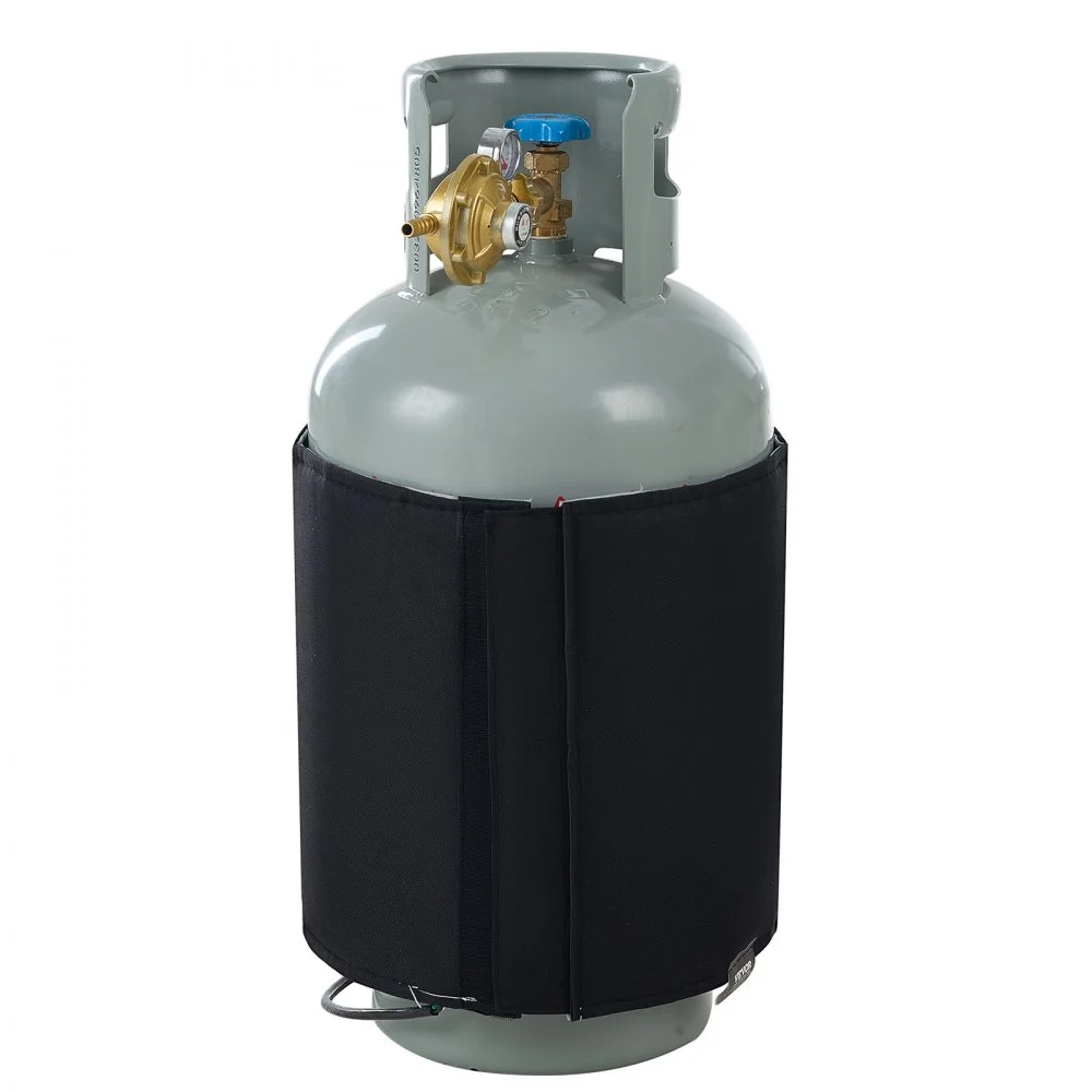 VEVOR Insulated Band Style Gas Cylinder Warmer, Fits 40 lbs Gas Tanks 120W Propane Heater, Fixed Internal Thermostat Max Temp 90 ℉, Durable Waterproof Oxford Fabric, FCC Listed