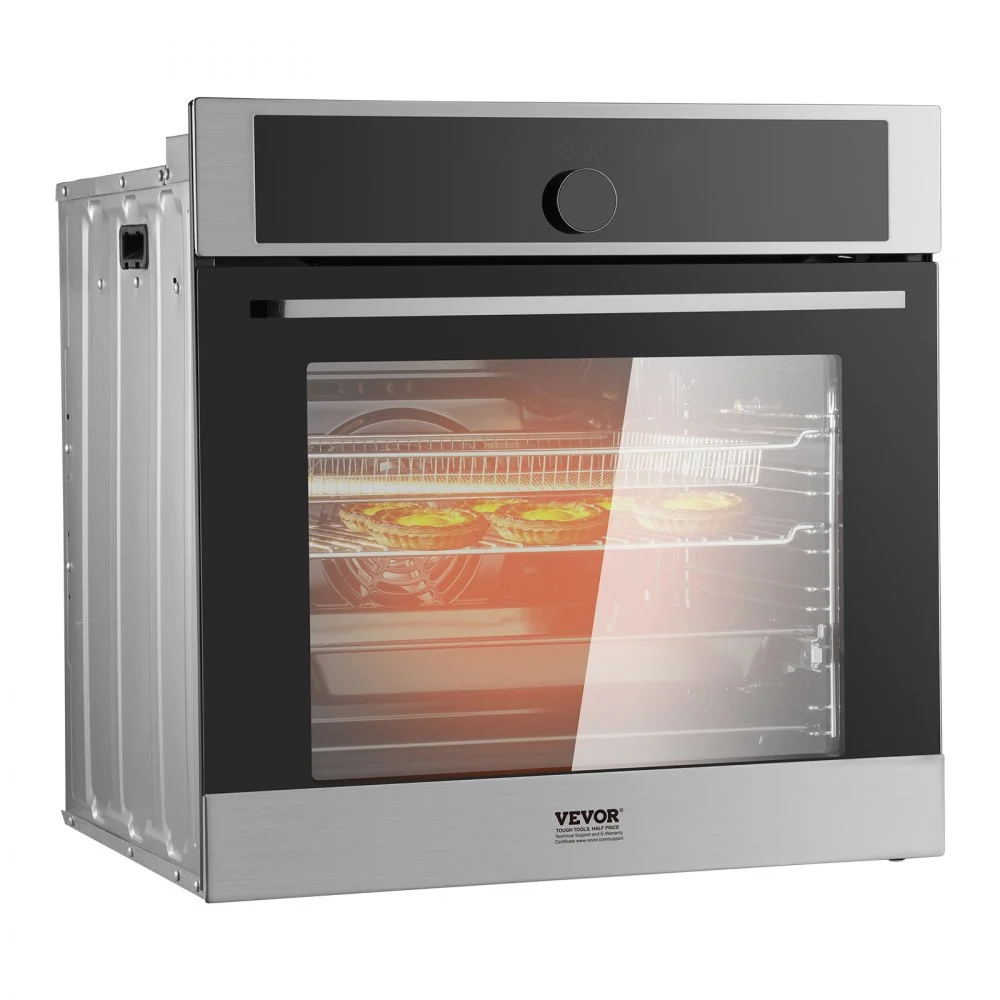 Summer Sale
VEVOR Single Wall Oven, 24" Electric Built-in Wall Oven with 16 Cooking Functions, 2.68 Cu.Ft Electric Wall Ovens with Timer, 3150W Electric Oven with Baking Rack and Tray, for Kitchen