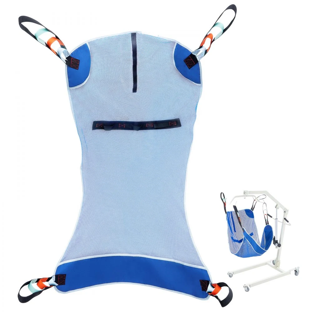 VEVOR Universal Full Body Patient Lift Sling - Large, Patient Lift Medical Sling for Easy Transfer and Bathing, Polyester Patient Aid Transfer Sling for Elderly, Disabled, Bedridden, 500LBS Capacity