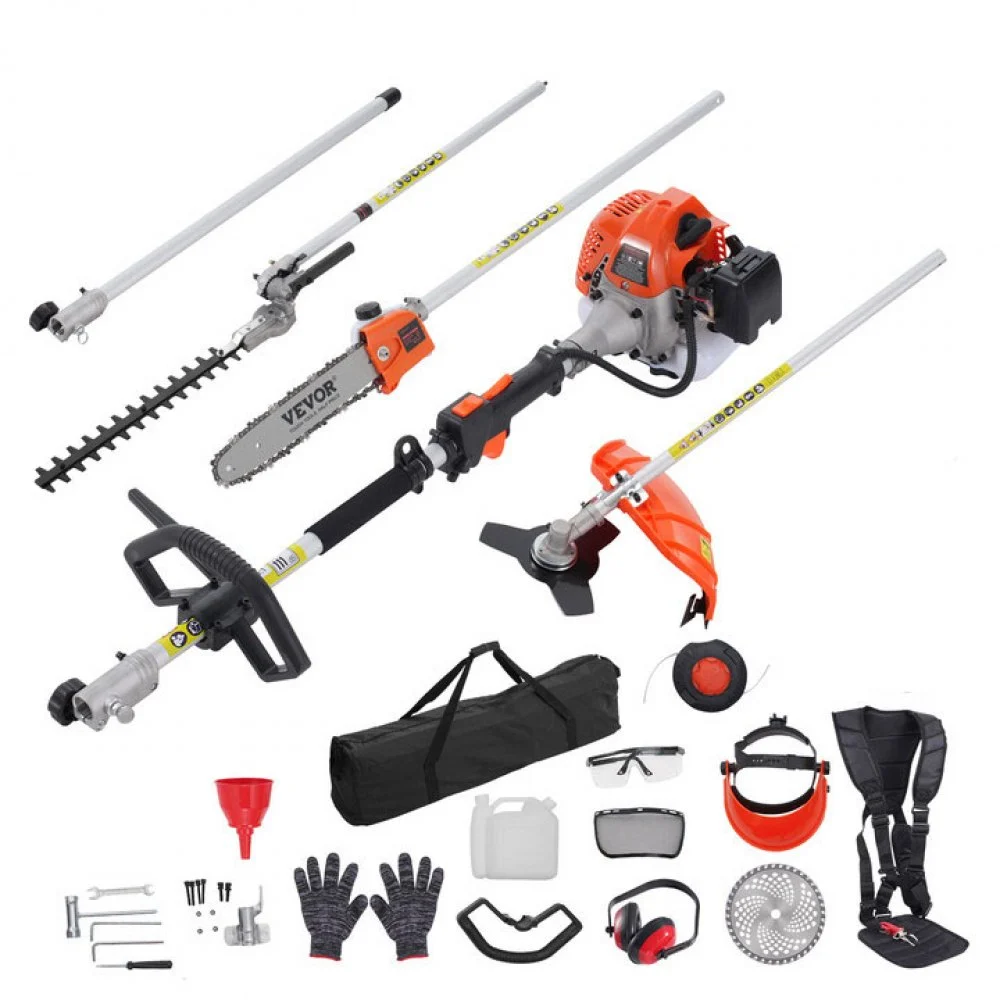 Summer Sale
VEVOR 33CC 6-in-1 Multi-Functional Trimming Tools, Gas Hedge Trimmer, Weed Eater, String Trimmer, Brush Cutter, Edger, Pole Saw Chainsaw Pruner with Extension Pole
