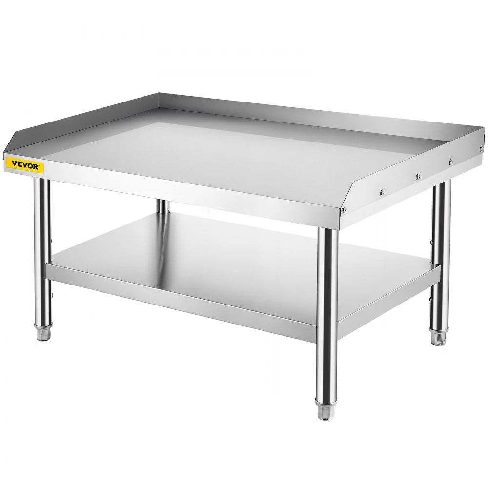 Summer Sale
VEVOR Stainless Steel Equipment Grill Stand, 48 x 30 x 24 Inches Stainless Table, Grill Stand Table with Adjustable Storage Undershelf, Equipment Stand Grill Table for Hotel, Home, Restaurant Kitchen
