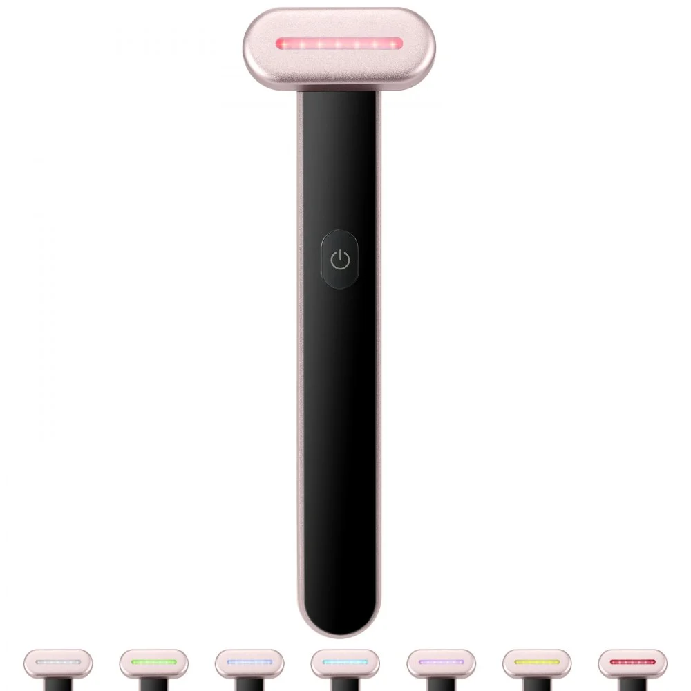 Clearance
VEVOR Red Light Therapy Wand for Face, 7-Color LED Facial Wand Red Light Therapy Device with Heatig Therapy| Microcurrent Vibrating Massage, Portable LED Beauty Wand for Face, Neck