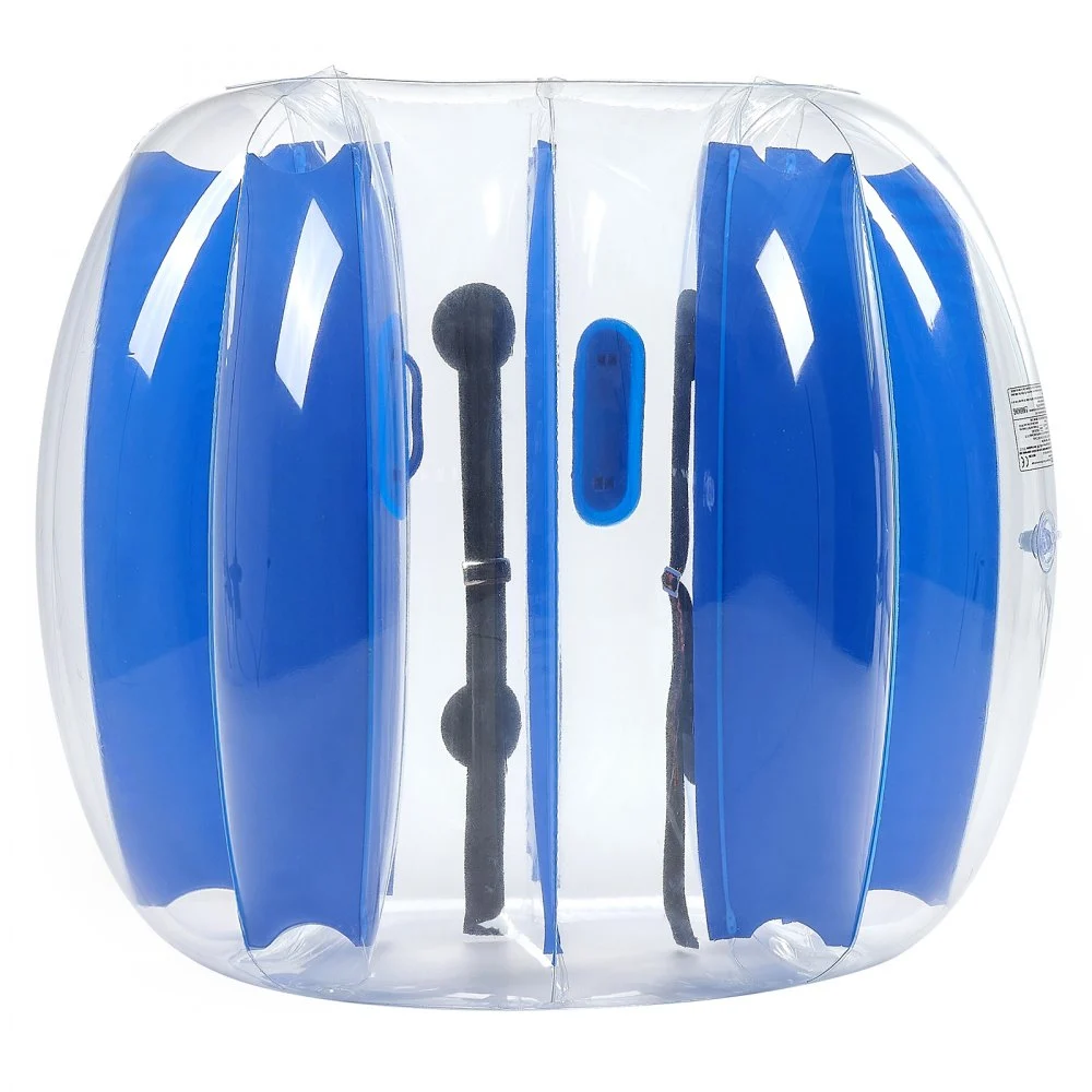 VEVOR Inflatable Bumper Balls 1-Pack, 4FT/1.2M Body Sumo Zorb Ball, Durable Thick PVC Human Hamster Bubble Knocker for Outdoor Sports Team Gaming Play, Bopper Toy for Garden Yard Park, Blue Stripes
