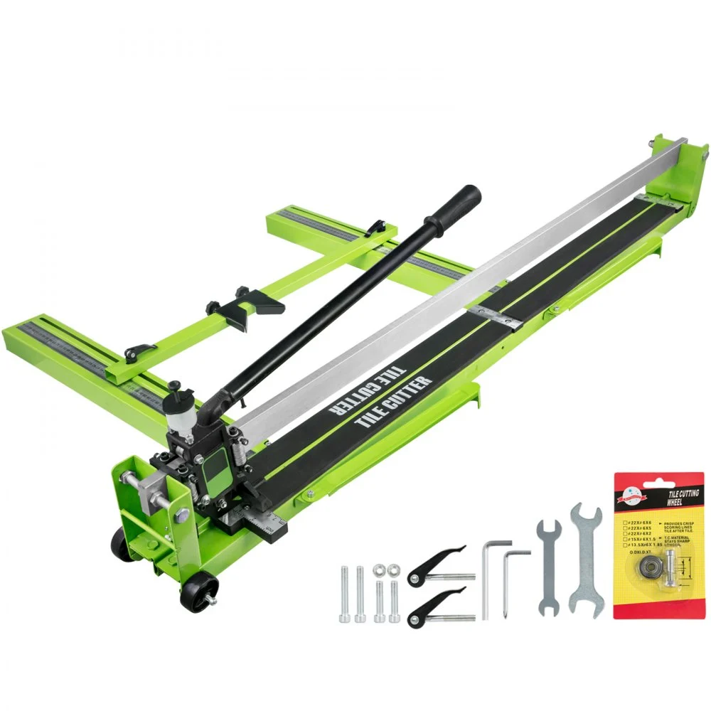 VEVOR Tile Cutter 47 Inch, Manual Tile Cutter All-Steel Frame,Tile Cutting Machine with Laser Guide and Bonus Spare Cutter,Tile Cutter Hand Tool for Precision Cutting Porcelain Ceramic Floor Tiles