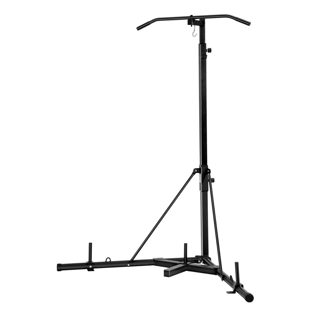 Summer Sale
VEVOR 2 in 1 Punching Bag Stand, Steel Heavy Duty Workout Equipment, Adjustable Height Boxing Punching Bag Stand with Pull Up Bar, Freestanding Sandbag Rack, Holds Up to 140 lbs, for Home Gym Fitness