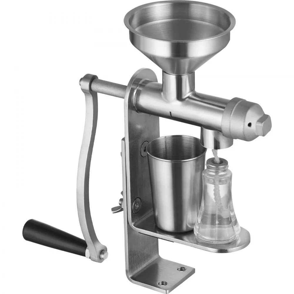Clearance
VEVOR Manual Oil Press Machine, Stainless Steel Oil Extractor Machine, Detachable Oil Presser for Effortless Cleaning, Household Oil Expeller for Pressing Peanuts, Sesame Seeds, Rapeseed, Tea Seeds