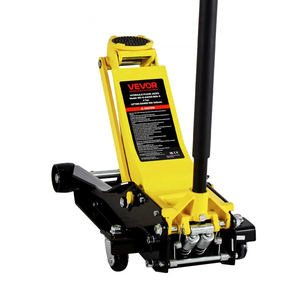 Summer Sale
VEVOR Low Profile Floor Jack, 4 Ton (8818 lbs) Capacity, Steel Racing Floor Jack with Dual Pistons Quick Lift Pump, Hydraulic Trolley Car Lift for Sport Utility Vehicle, Lifting Range 3.9-21.5 Inches