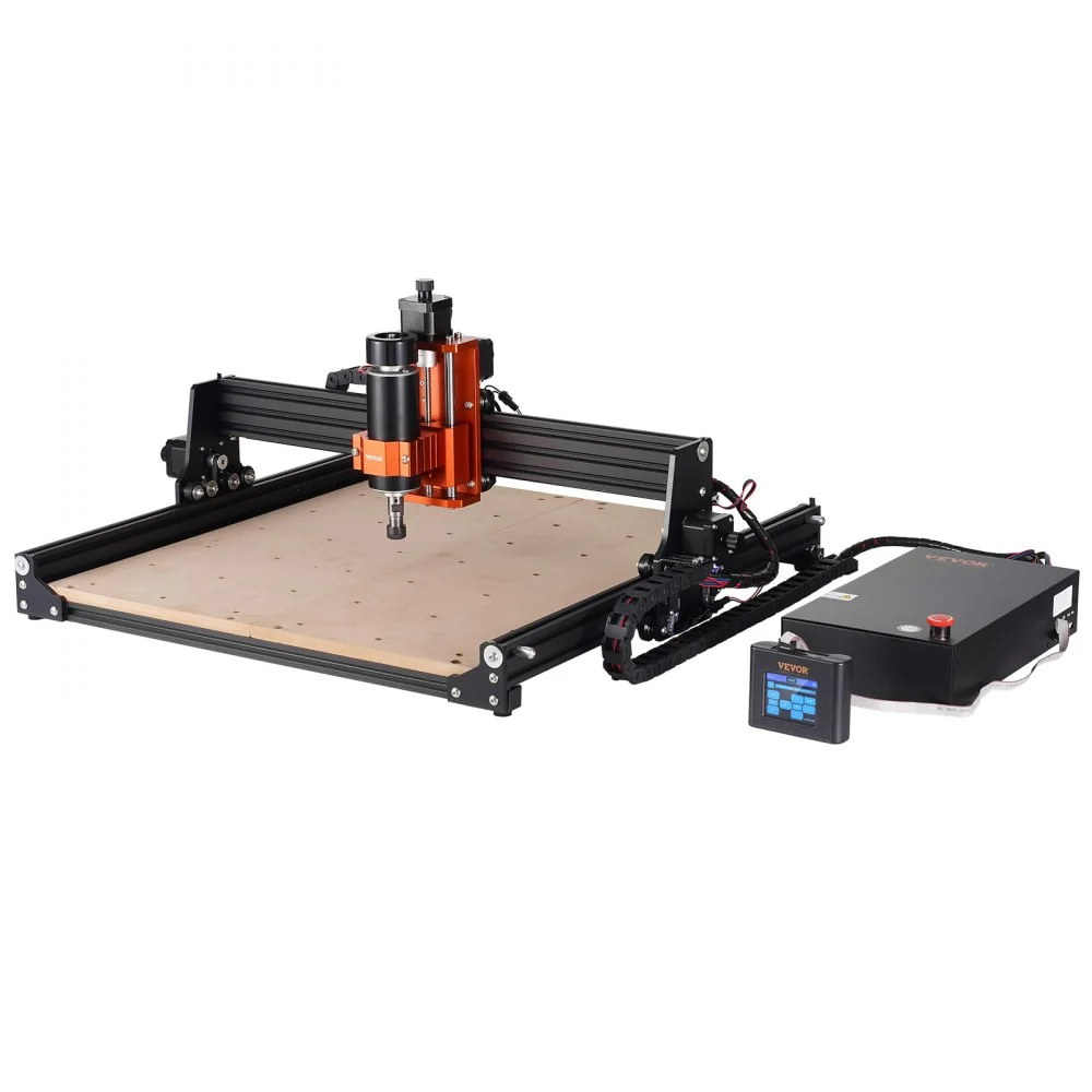 VEVOR CNC Router Machine, 300W, 3 Axis GRBL Control Wood Engraving Carving Milling Machine Kit, 15.75 x 15.75 x 2.36 in / 400 x 400 x 60 mm Working Area 1200 RPM for Wood Acrylic MDF PVC Plastic Foam