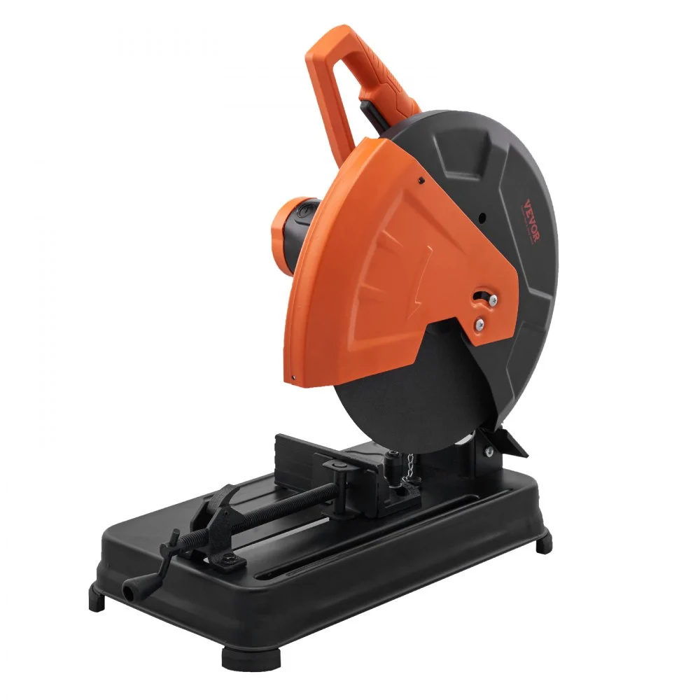 VEVOR Abrasive Chop Saw, 14"/355mm Blade Diameter Cut Off Saw, 2300W 3600RPM Steel Cutting Machine, 0-45° Adjustable Angle Miter Saw for Cutting Metal Cutting Chop Saw for Steel/Rebar/Iron/Aluminum