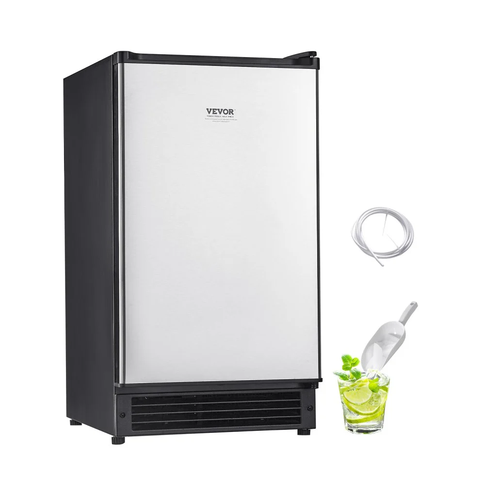 Summer Sale
VEVOR Undercounter Built-in Ice Maker, 25 Lbs/Day Under Counter Ice Maker Machine with Reversible Door Stainless Steel, Freestanding Ice Maker for Commercial Home Kitchen, No Drain Required