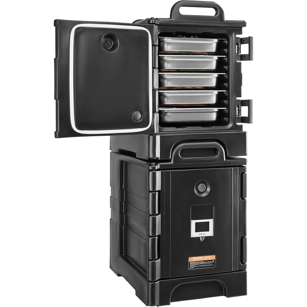 Summer Sale
VEVOR Insulated Food Pan Carrier, 81 Qt x 2 Pack Hot Box for Catering, Food Box Carrier with Double Buckles, Front Loading Food Warmer with Handles, Stackable End Loader for Restaurant, Canteen