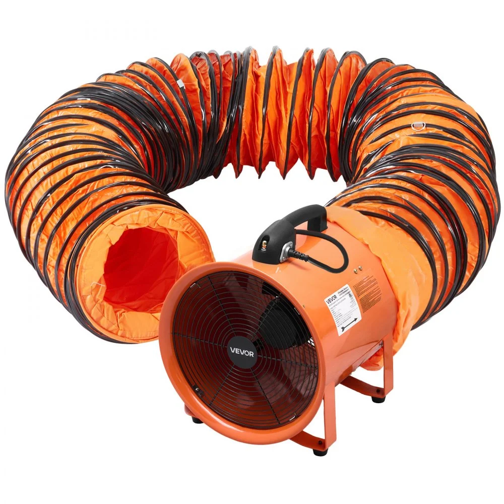 Summer Sale
VEVOR Portable Ventilator, 16 inch Heavy Duty Cylinder Fan with 16.4ft Duct Hose, 1350W Strong Shop Exhaust Blower 5175CFM, Industrial Utility Blower for Sucking Dust, Smoke, Smoke Home/Workplace