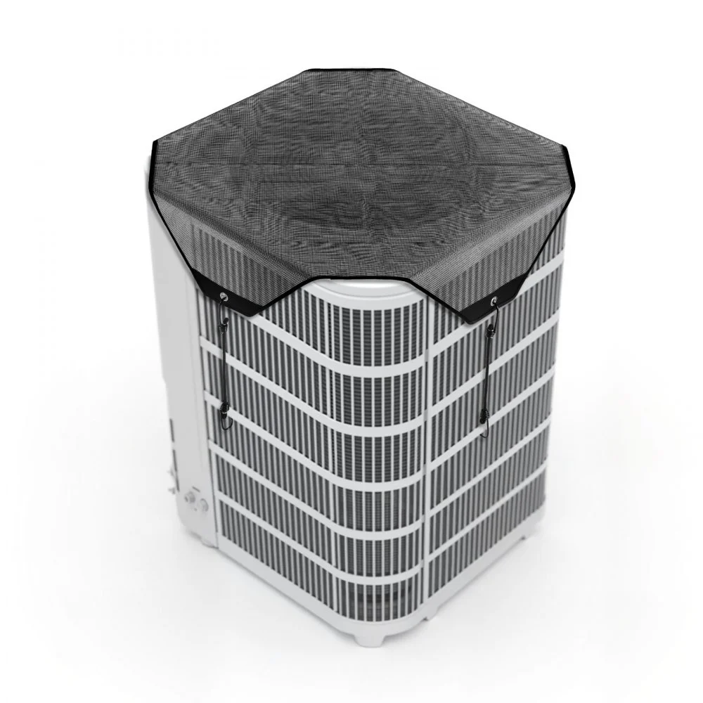 VEVOR Air Conditioner Cover for Outside Units, 32 x 32 inch Central AC Cover for Air Conditioning Unit, Top Universal Mesh Defender Tear-Resistant Easy Install for Outdoor Outside All Seasons, Black