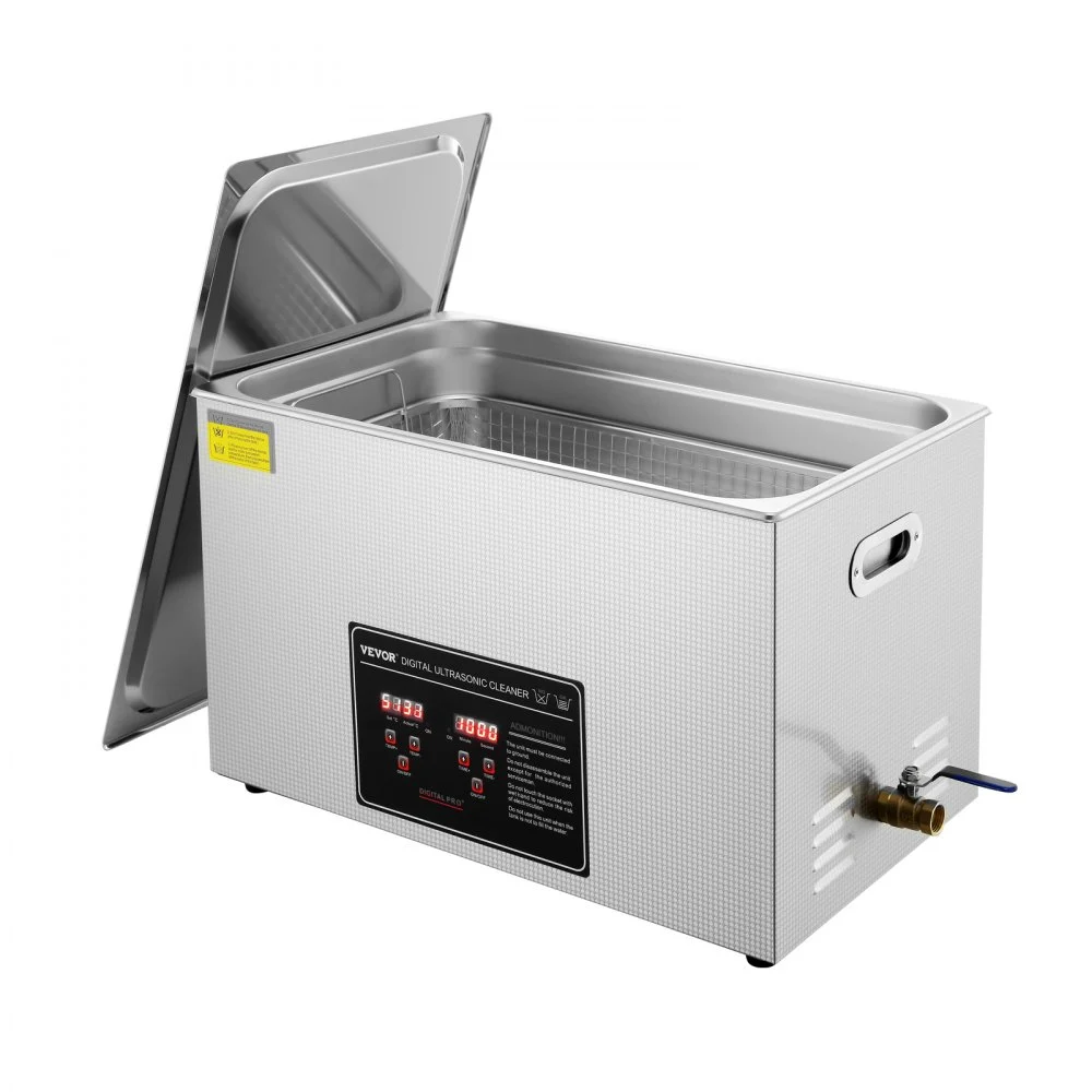 Summer Sale
VEVOR Ultrasonic Cleaner with Digital Timer & Heater, Professional Ultra Sonic Jewelry Cleaner, Stainless Steel Heated Cleaning Machine for Glasses Watch Rings Small Parts Circuit Board (30L)