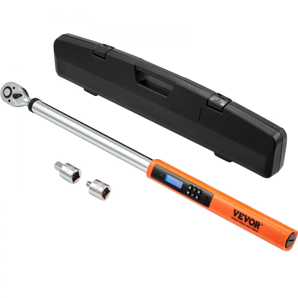 Summer Sale
VEVOR Digital Torque Wrench, 1/2" Drive Electronic Torque Wrench, Torque Wrench Kit 25-250ft.lb/34-340n.m Torque Range Accurate to ±2%, 3-Mode Adjustable Torque Wrench Set with LED Buzzer Calibration