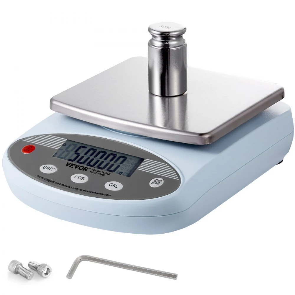 VEVOR Analytical Balance, 3000g x 0.01g Accuracy High Precision Lab Scale, 13 Units Conversion Electronic Scientific Laboratory Scale, LCD Display Digital Jewelry Weighing Scale for Lab, Jewelry