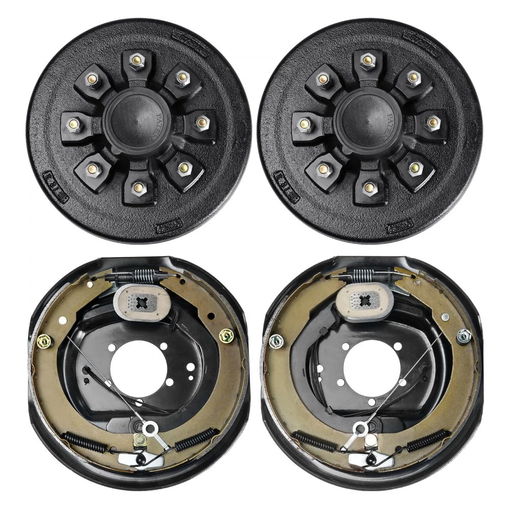 Summer Sale
VEVOR Trailer Hub Drum Kits 8 on 6.5" B.C. with 12" x 2" Electric Brakes, Self-Adjusting Trailer Brake Assembly for 7000 lbs Axle, 5-Hole Mounting, Backing Plates for Brake System Part Replacement