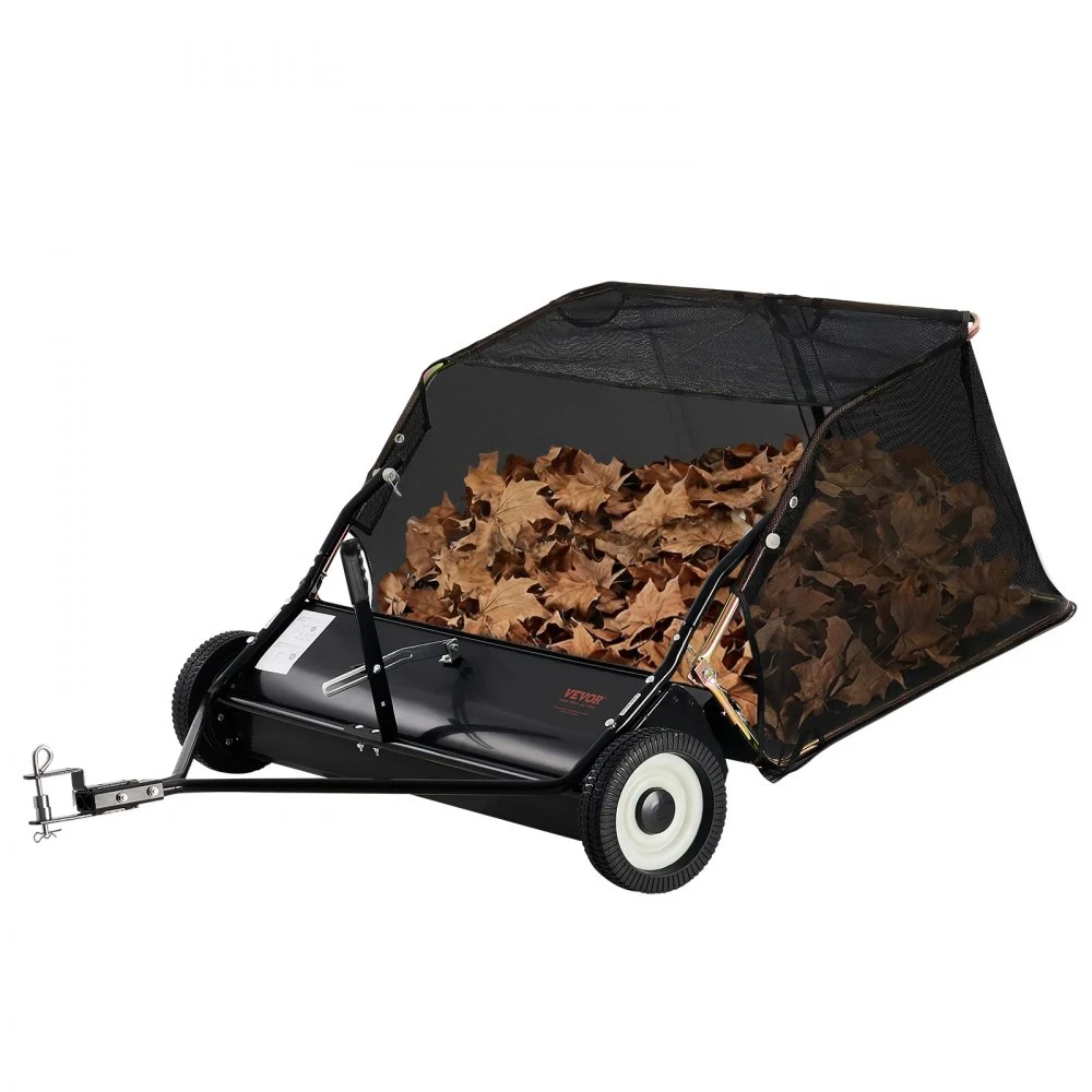 Summer Sale
VEVOR 42-inch Lawn Sweeper Tow Behind, 12 cu.ft. Large Pull Behind Grass Sweeper, Heavy Duty Leaf & Grass Collector with Dumping Rope Design, Adjustable Sweeping Height for Picking Up Debris & Grass