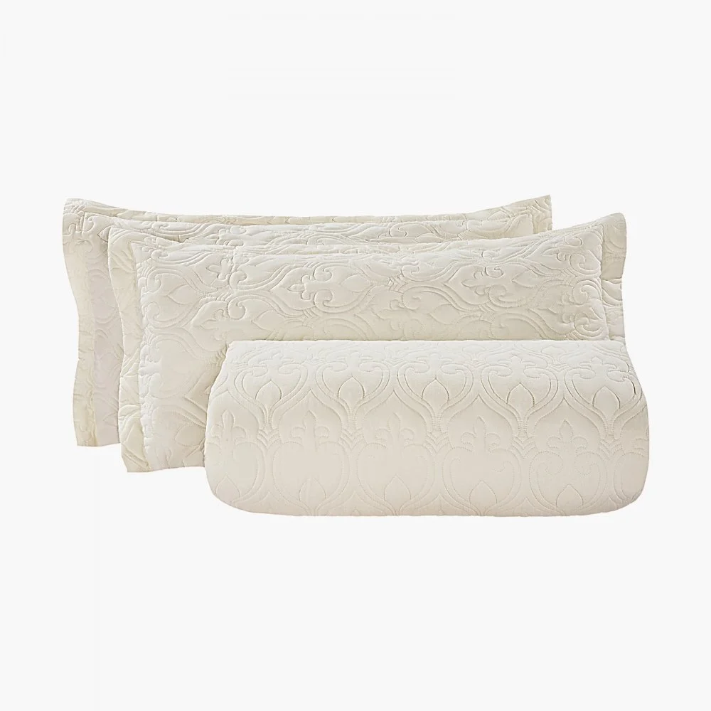 VEVOR King Quilt Set, 3-Piece Lightweight Comforter, Cotton King Size Quilt Bedding Set, Beige Bedspreads with 1 Quilt and 2 Pillow Shams, Lightweight Bedspread Coverlet Bedding Set, for All Season