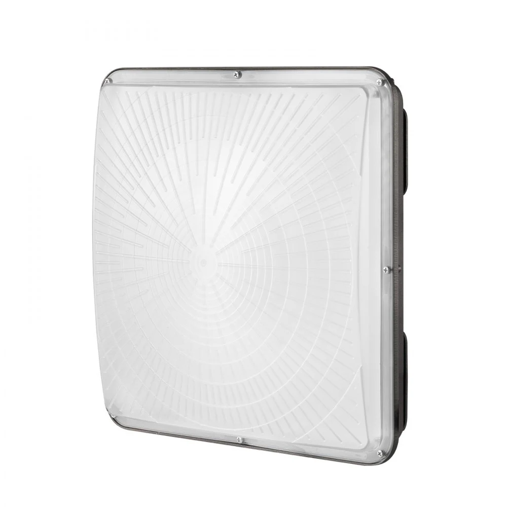 VEVOR LED Canopy Light, 150W, 16500LM 5000K Daylight Commercial Industrial Outdoor Canopy Light, 12.4" x 12.4" Surface Mount Ceiling Lighting for Gas Station Warehouse Garage Street Shop Hotel, IP65